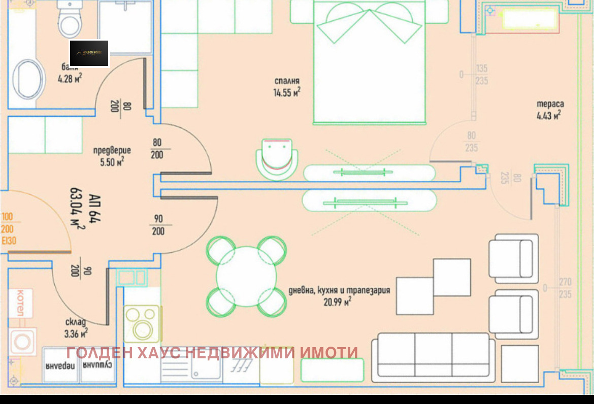 Продава 2-СТАЕН, гр. София, Малинова долина, снимка 2 - Апартаменти - 55649497