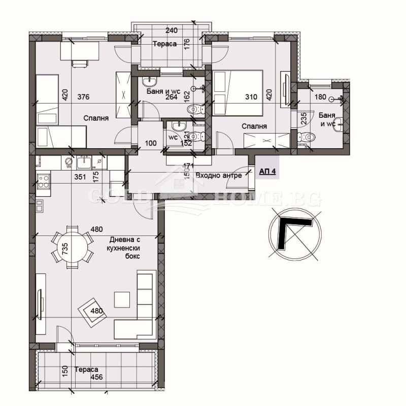 Продава 3-СТАЕН, гр. Пловдив, Беломорски, снимка 10 - Апартаменти - 53580575