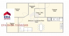 Продава 3-стаен град Пловдив Южен - [1] 