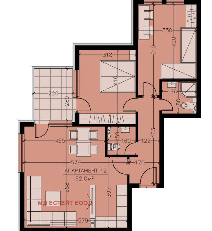 Продава 3-СТАЕН, гр. София, Манастирски ливади