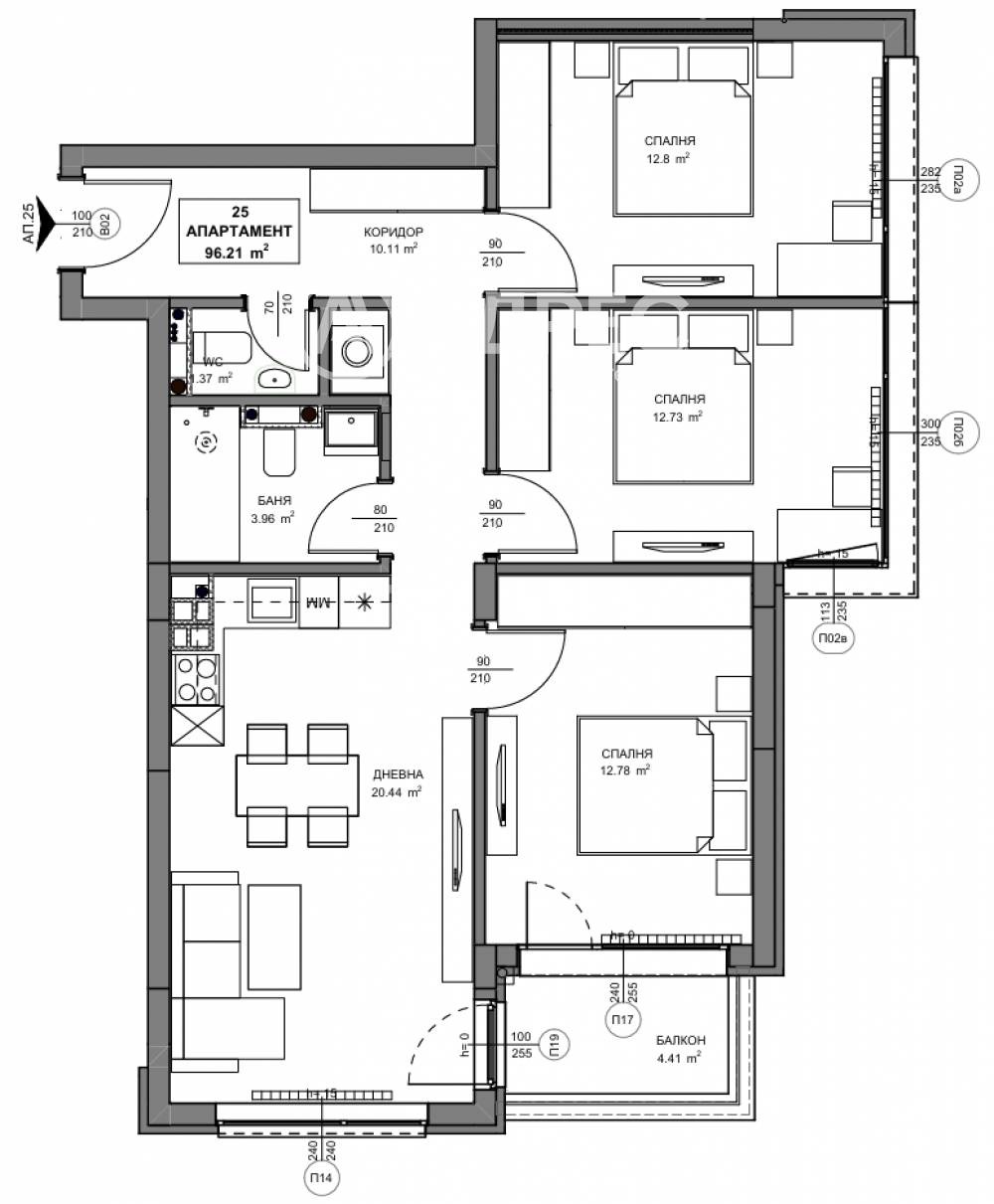 Продава МНОГОСТАЕН, гр. София, Обеля 2, снимка 4 - Апартаменти - 54408602