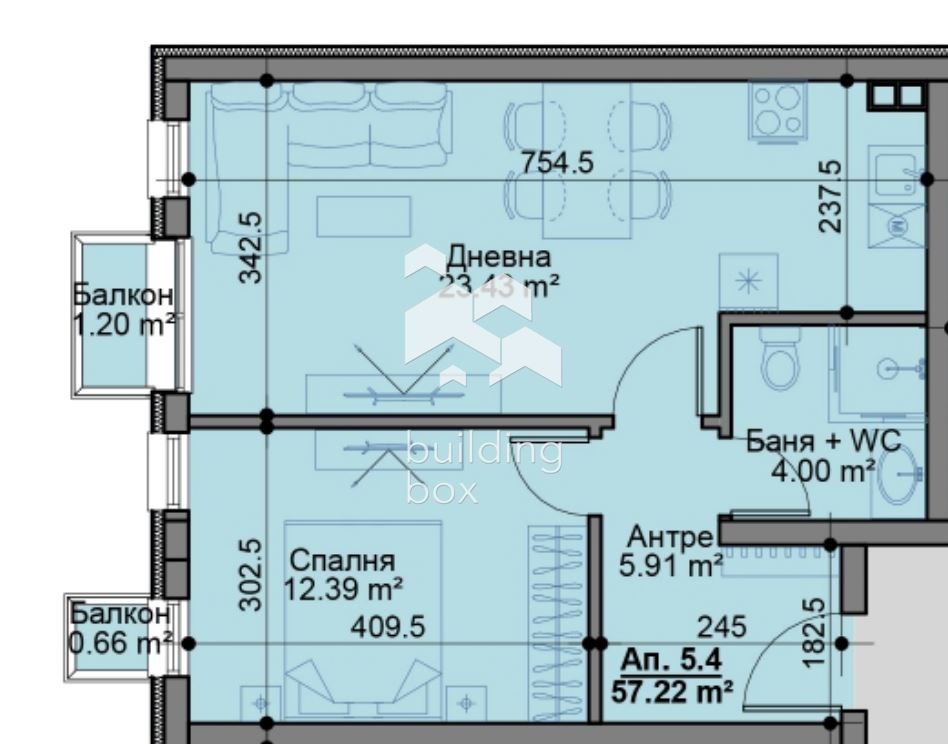 Продава 2-СТАЕН, гр. София, Овча купел, снимка 2 - Апартаменти - 53716885