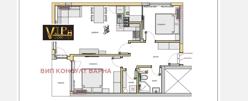 Продава 3-СТАЕН, гр. Варна, Левски 1, снимка 1 - Aпартаменти - 49386995