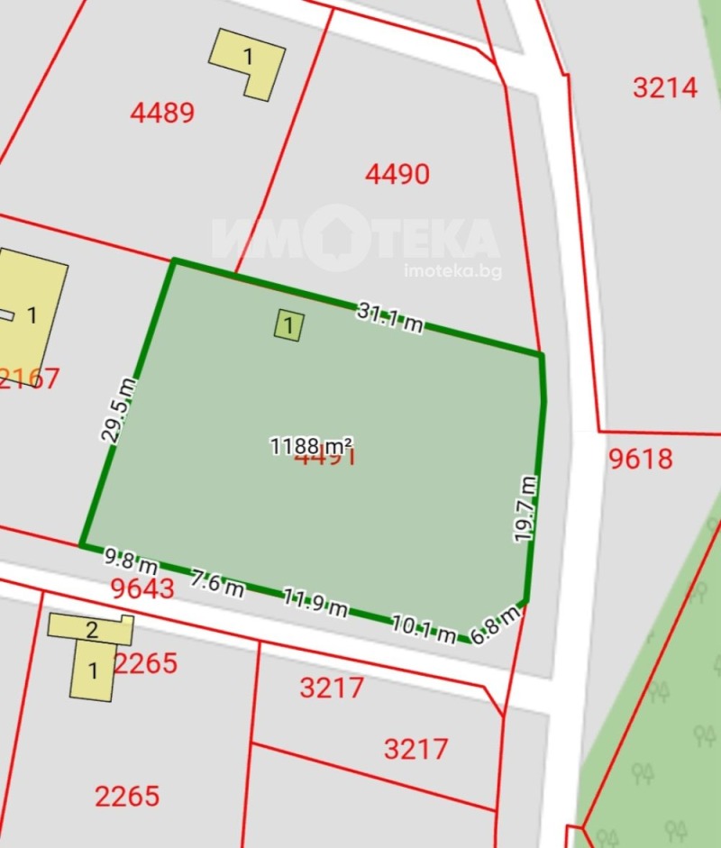 Продава ПАРЦЕЛ в град Варна, м-т Боровец - юг - 1187 кв.м / 49 000 € » 95 835.67 лв., ИМОТЕКА