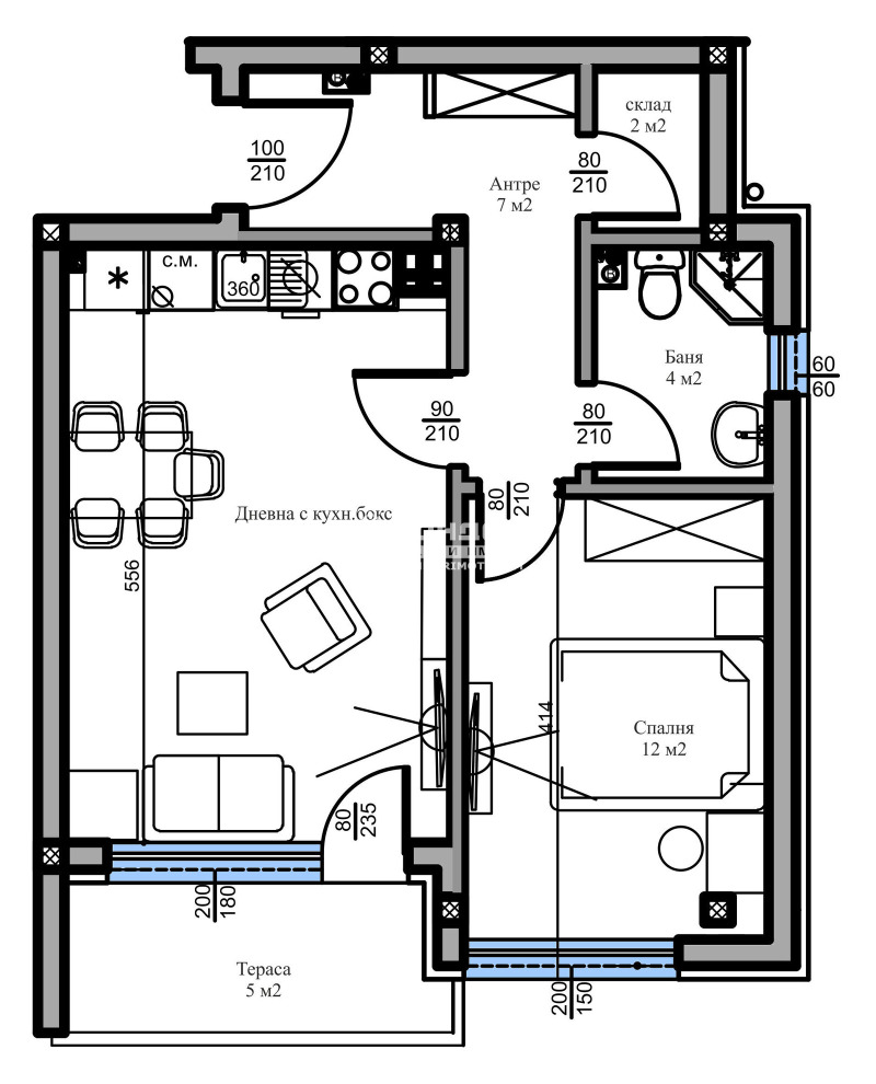 Продава  2-стаен град Пловдив , Беломорски , 67 кв.м | 40314754 - изображение [3]