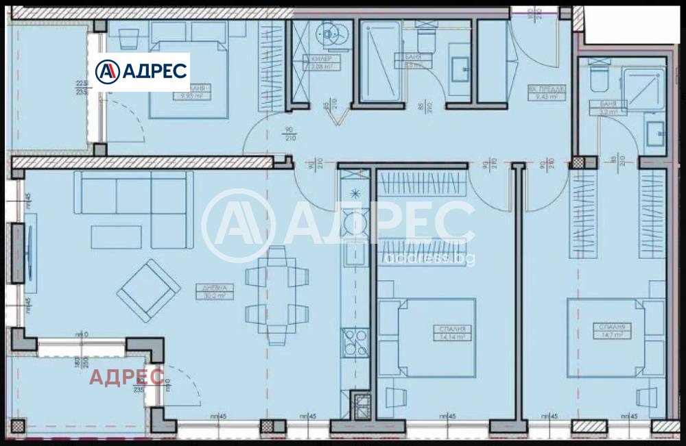 Продава МНОГОСТАЕН, гр. Варна, Кайсиева градина, снимка 3 - Апартаменти - 53900937