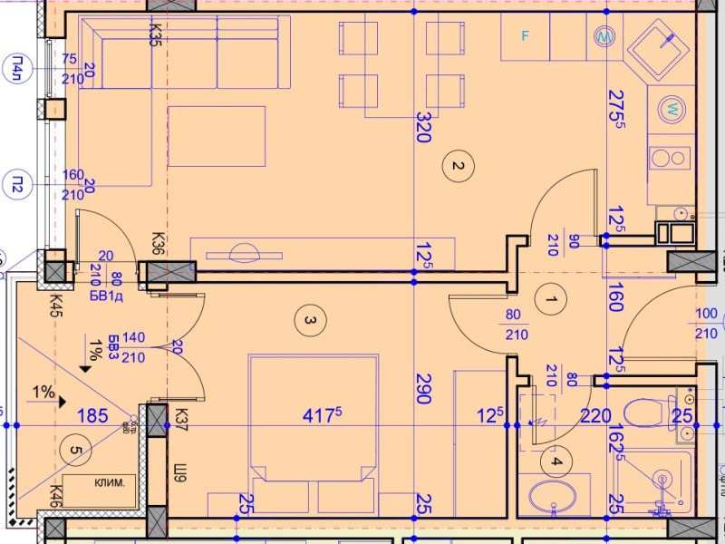 Продава  2-стаен град Русе , Широк център , 70 кв.м | 64691244