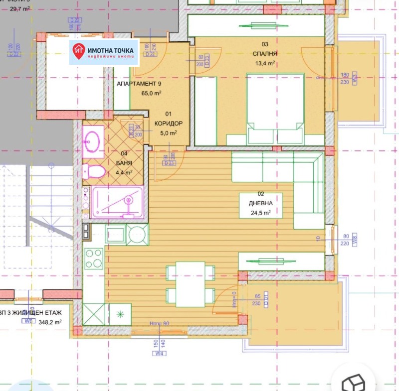 Продава  2-стаен област Пловдив , гр. Асеновград , 79 кв.м | 64322608 - изображение [2]