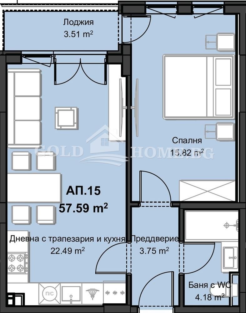 Продава 2-СТАЕН, гр. Пловдив, Христо Смирненски, снимка 6 - Апартаменти - 53411187