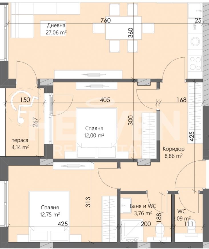 Te koop  2 slaapkamers Plovdiv , Karsjijaka , 101 m² | 92391620 - afbeelding [4]