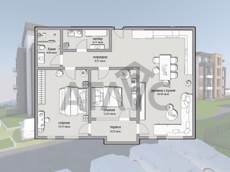 Продава 3-СТАЕН, гр. Пловдив, Остромила