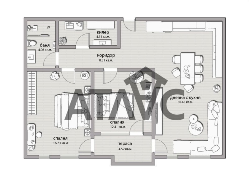 Продава 3-СТАЕН, гр. Пловдив, Остромила, снимка 2 - Апартаменти - 53268615