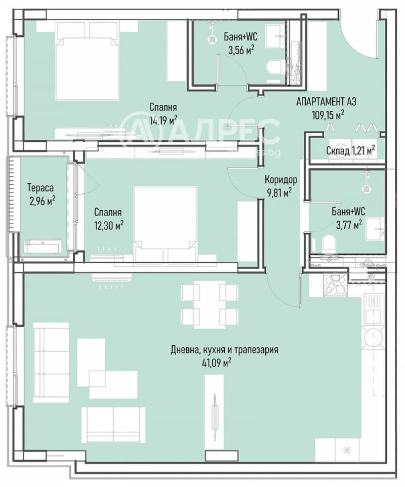 Na prodej  2 ložnice Sofia , Mladost 4 , 135 m2 | 22014187