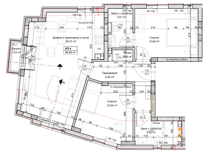 Продава 3-СТАЕН, гр. Пловдив, Кючук Париж, снимка 5 - Апартаменти - 54342838
