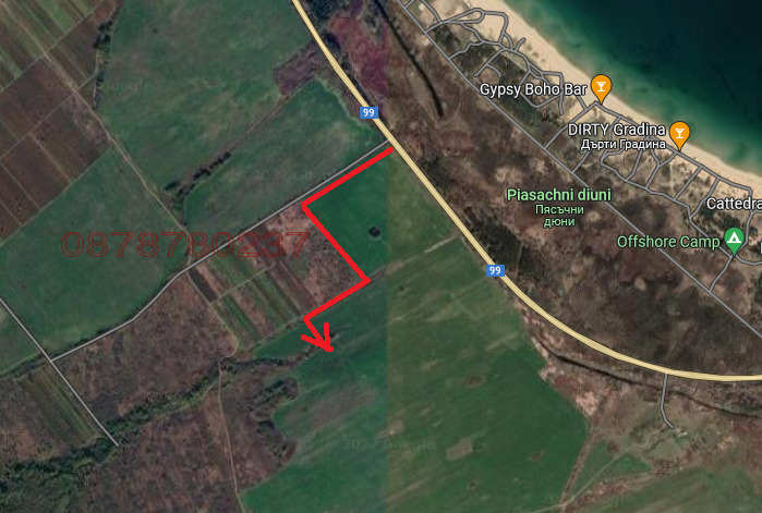 Продава ПАРЦЕЛ, с. Равадиново, област Бургас, снимка 2 - Парцели - 54420186