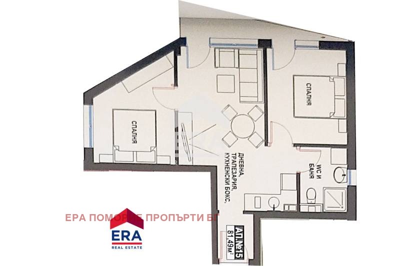 Продава 3-СТАЕН, гр. Поморие, област Бургас, снимка 2 - Aпартаменти - 47421017