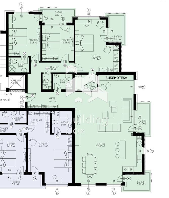 Zu verkaufen  3 Schlafzimmer Sofia , Dragalewzi , 240 qm | 63659781 - Bild [3]