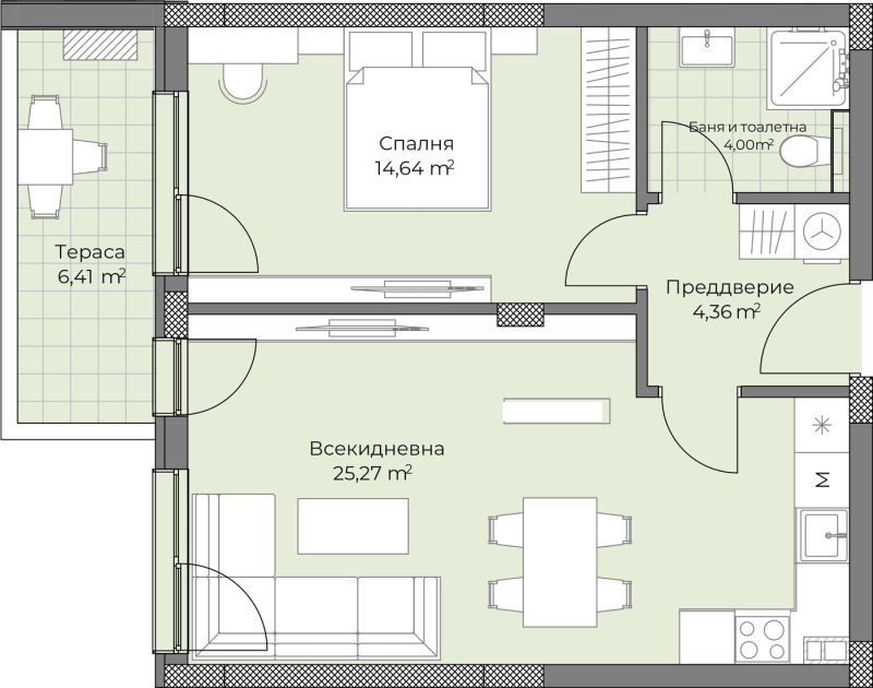 Продава 2-СТАЕН, гр. Пловдив, Остромила, снимка 8 - Aпартаменти - 48783362