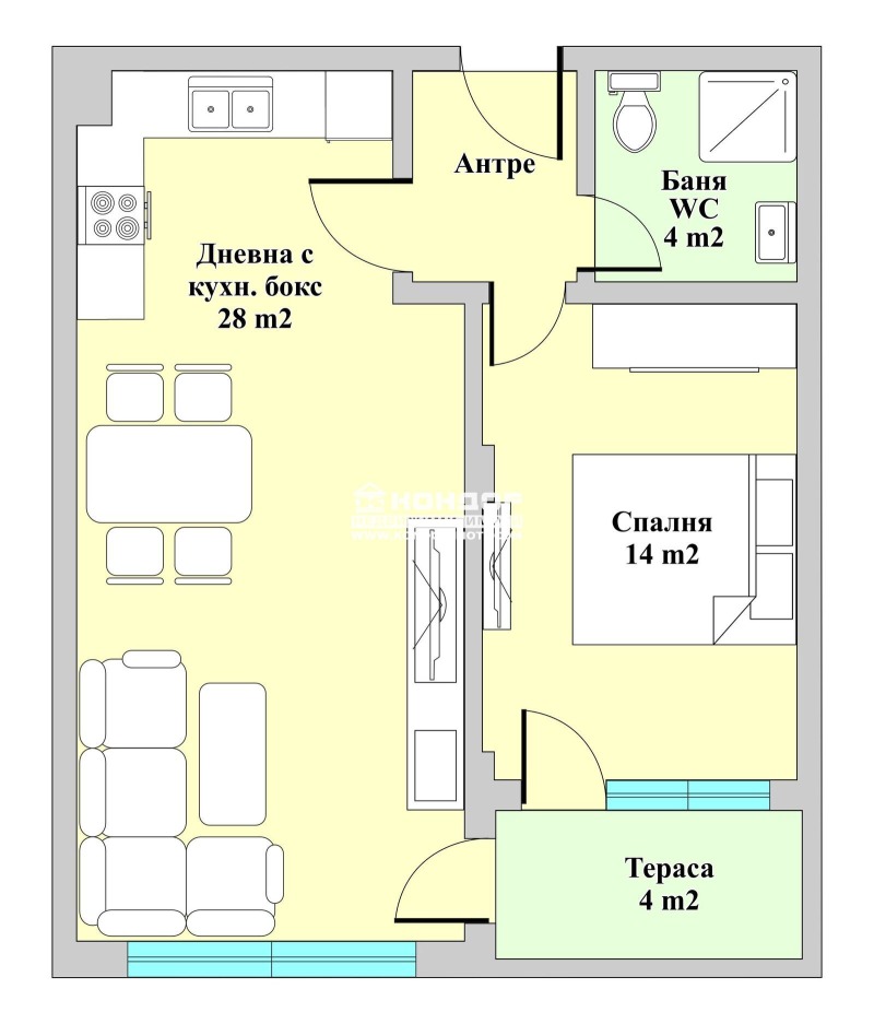 Til salg  1 soveværelse Plovdiv , Vastanicheski , 76 kvm | 85310030 - billede [4]