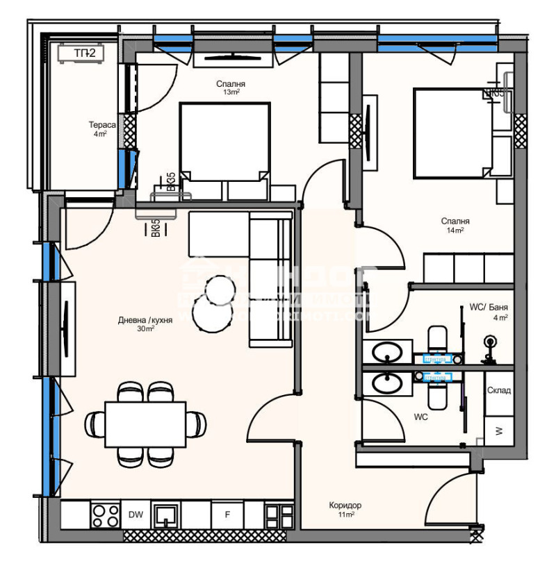 Продава 3-СТАЕН, гр. Пловдив, Кършияка, снимка 4 - Aпартаменти - 46242309