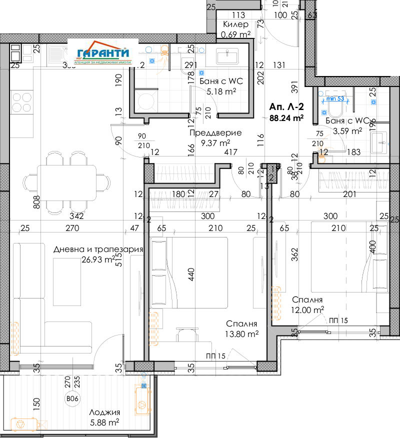 Продава 3-СТАЕН, гр. Пловдив, Южен, снимка 3 - Aпартаменти - 49129090