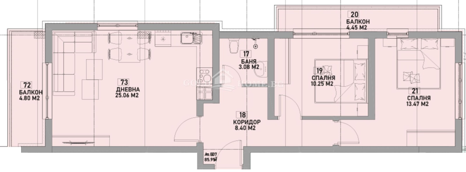 Продава 3-СТАЕН, гр. Пловдив, Южен, снимка 2 - Апартаменти - 56529745