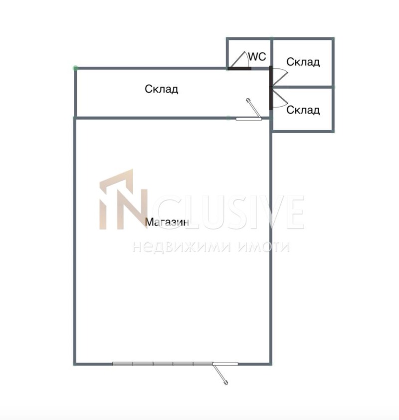Продава МАГАЗИН, гр. София, Полигона, снимка 2 - Магазини - 53172393
