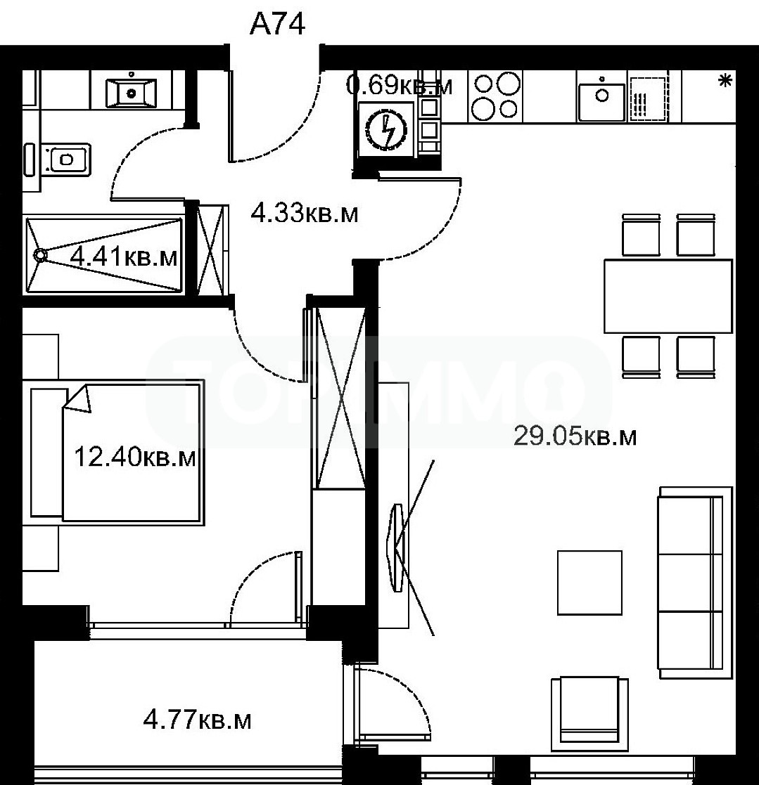 Продава 2-СТАЕН, гр. Варна, Изгрев, снимка 10 - Апартаменти - 55582410