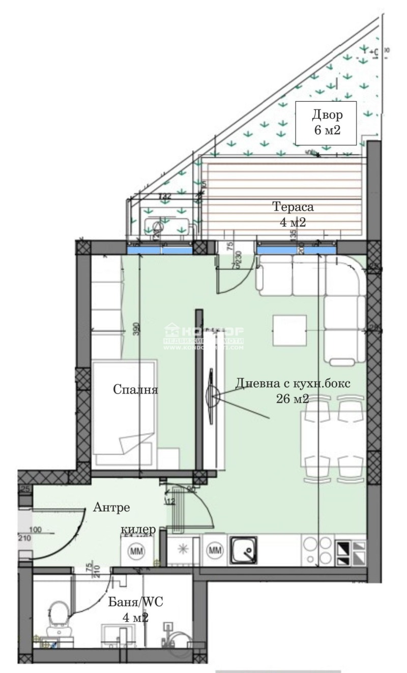 Продава 2-СТАЕН, гр. Пловдив, Кършияка, снимка 2 - Aпартаменти - 47676458