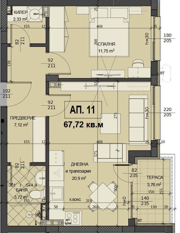 À vendre  1 chambre région Plovdiv , Asenovgrad , 68 m² | 98386315 - image [2]