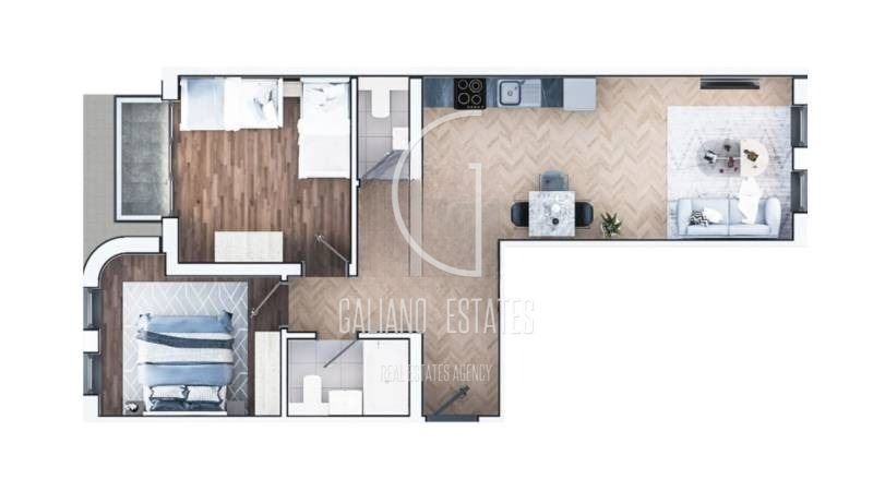 À vendre  2 chambres Sofia , Zona B-19 , 102 m² | 83125533
