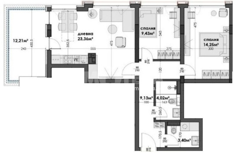 Продава 3-СТАЕН, гр. Варна, Изгрев, снимка 4 - Апартаменти - 51980237