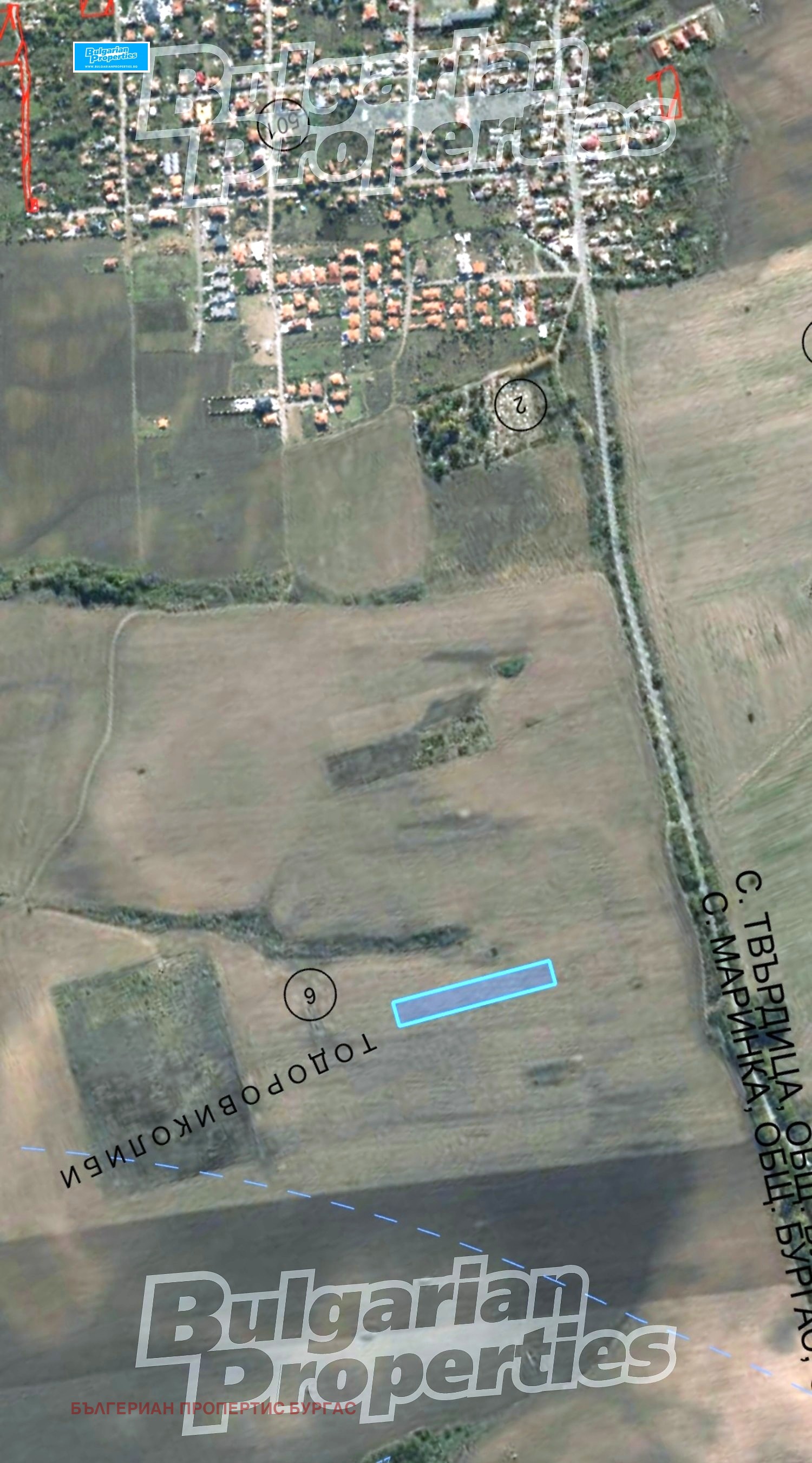 Продава ПАРЦЕЛ, гр. Бургас, с. Маринка, снимка 5 - Парцели - 56109192
