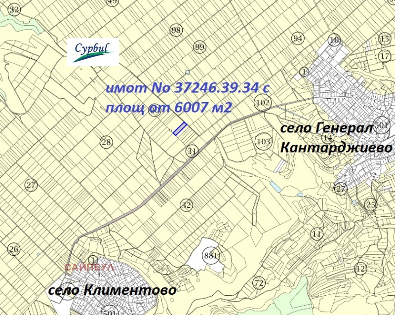 Продава ЗЕМЕДЕЛСКА ЗЕМЯ в област Варна, с. Климентово - 6.07 дка / 16 389 € » 32 054.10 лв., САЙПБУЛ