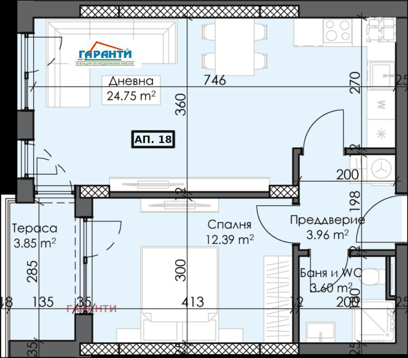 Продава  2-стаен град Пловдив , Тракия , 69 кв.м | 34877112 - изображение [2]