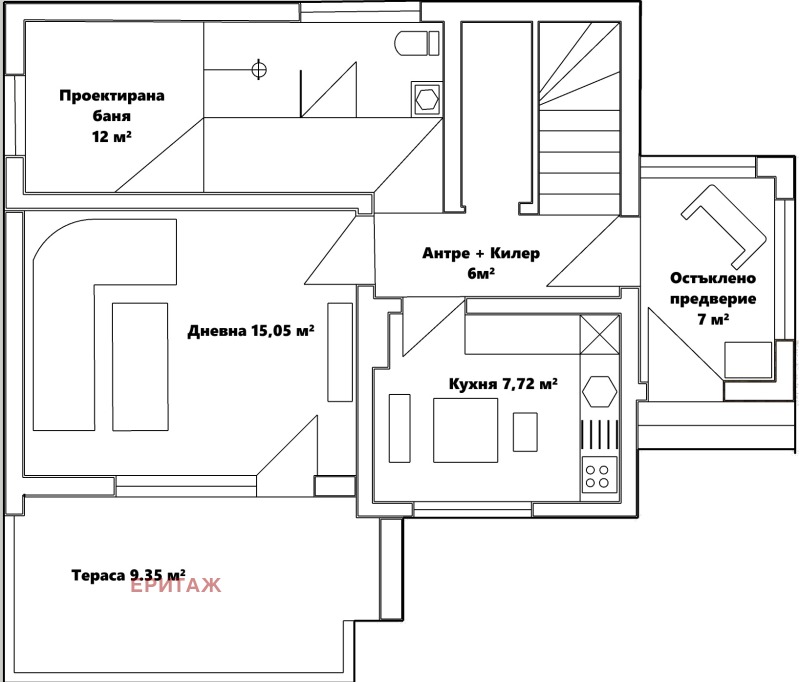 Продава КЪЩА, с. Стъргел, област София област, снимка 6 - Къщи - 48116999