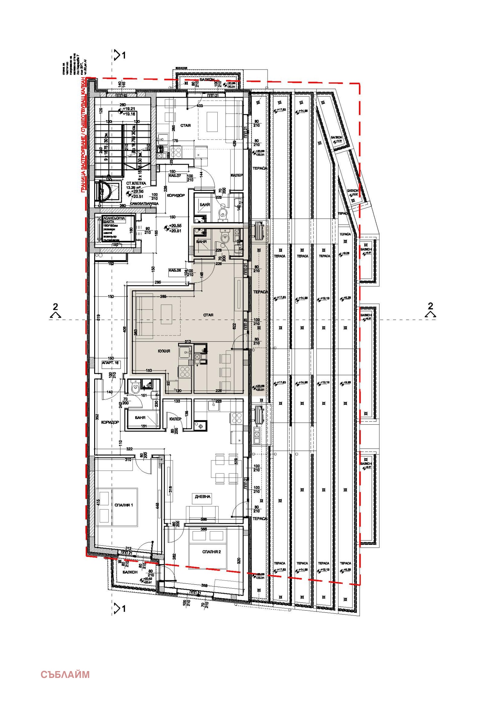 Продава 2-СТАЕН, гр. Варна, Левски 2, снимка 2 - Апартаменти - 49947772