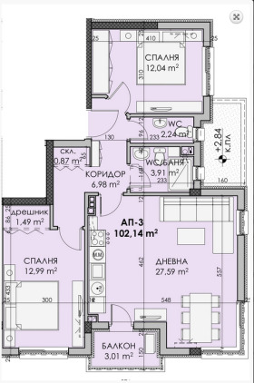 3-стаен град Бургас, Сарафово 2