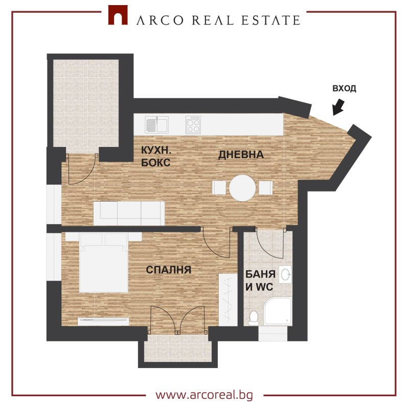 Продава 1-СТАЕН, гр. София, Кръстова вада, снимка 2 - Апартаменти - 52686491