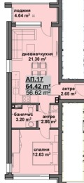 Продава 2-СТАЕН, град Бургас, Мадика • 86900 € / 169961.63 лв. • 37468878 1