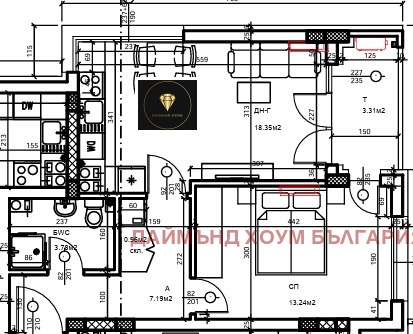 На продаж  1 спальня Пловдив , Христо Смирненски , 69 кв.м | 36207829 - зображення [3]