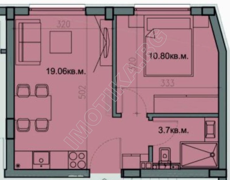 Продава  2-стаен град Варна , Бриз , 44 кв.м | 37966345 - изображение [4]