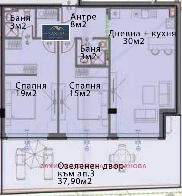 Продава 3-СТАЕН, гр. София, Модерно предградие, снимка 2 - Aпартаменти - 49039111