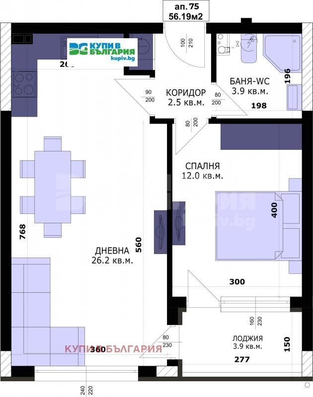 Продава 2-СТАЕН, гр. Варна, Кайсиева градина, снимка 2 - Апартаменти - 53279124