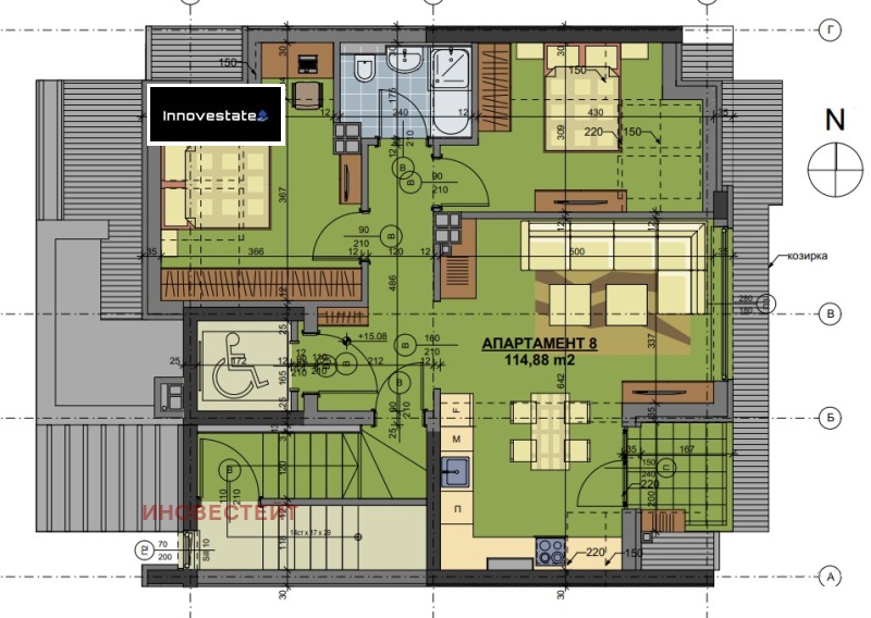 Na sprzedaż  2 sypialnie Sofia , Centar , 115 mkw | 33405438 - obraz [6]