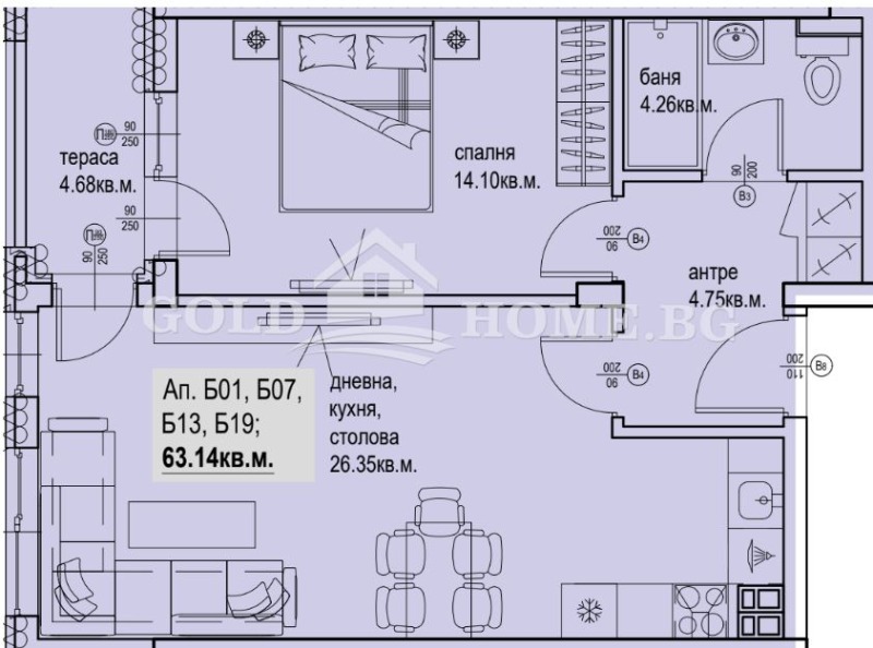 Продава 2-СТАЕН, гр. Пловдив, Кършияка, снимка 5 - Апартаменти - 52537852