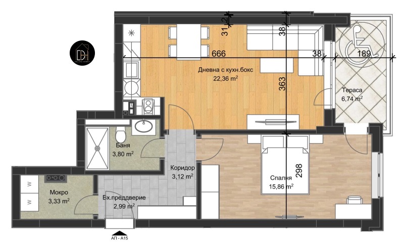 Продава 2-СТАЕН, гр. Пловдив, Остромила, снимка 2 - Апартаменти - 53415514