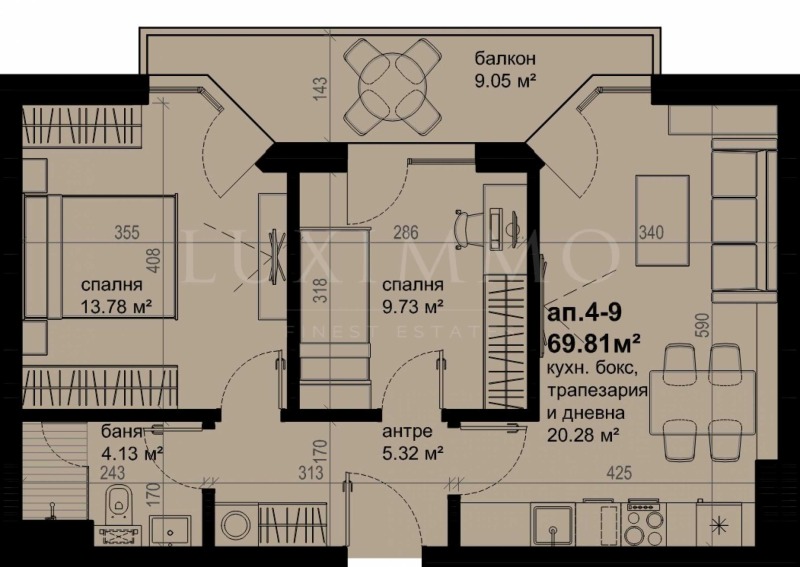 Til salg  2 soveværelser Burgas , Izgrev , 80 kvm | 47087568 - billede [2]