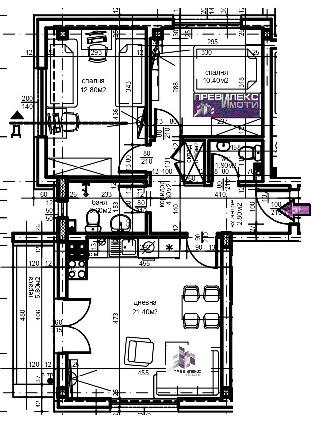 Продава  3-стаен град Пловдив , Христо Смирненски , 92 кв.м | 79683040