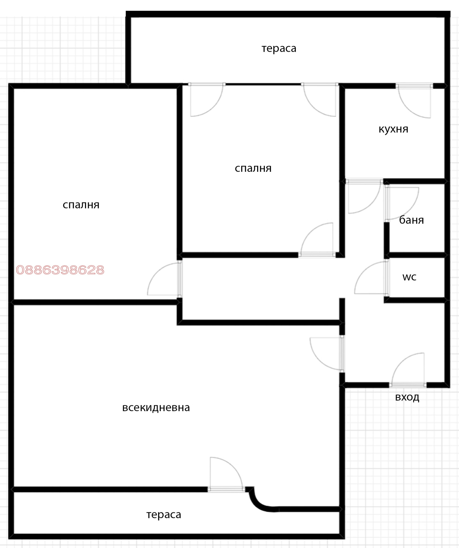 Продава 3-СТАЕН, гр. София, Център, снимка 5 - Апартаменти - 54053914